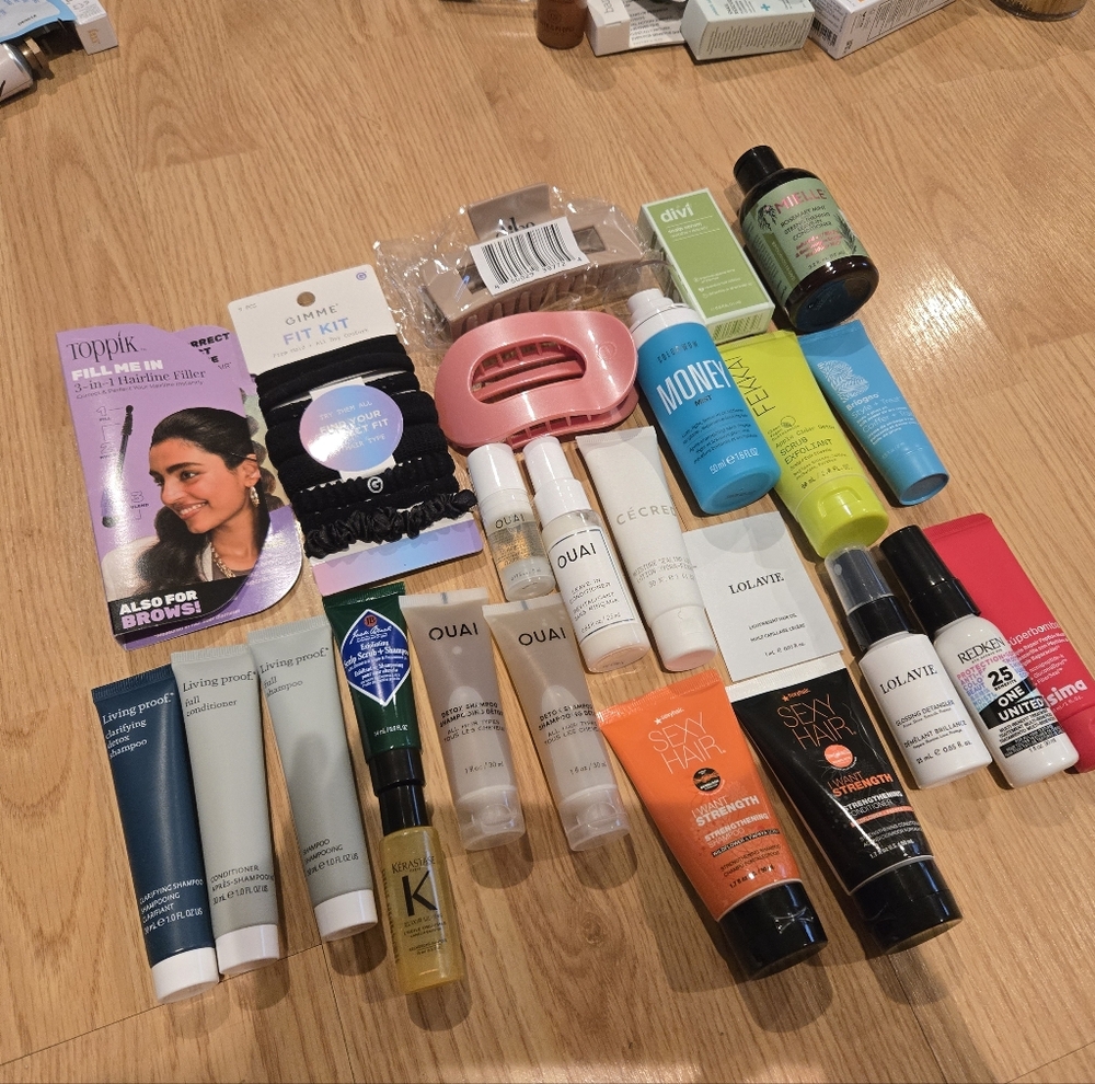 Assorted Hair Accessories And Products